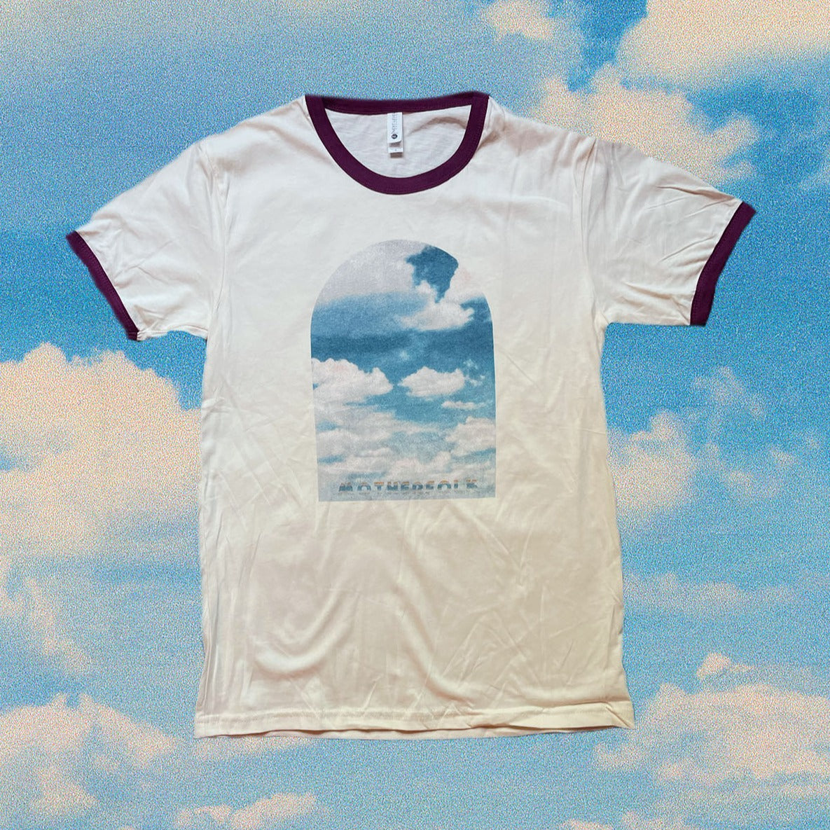 vintage sky t-shirt (cream/red)